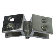 Glass Hinges - Chrome Finish