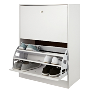 Metal Shoe Rack Fitting - Iron Grey Fin