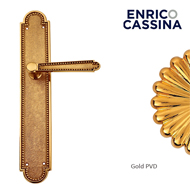 Door Lever Handle on Plate - Gold PVD F