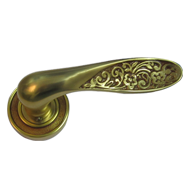 TWISTY Pattern Lever Handle on Rose - G