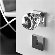 Crystal Door Knob - 50mm - Clear Crysta