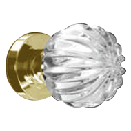 MARGHERITA Crystal 24% Pb door knob on 