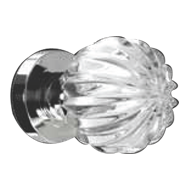 MARGHERITA Crystal 24% Pb door knob on 