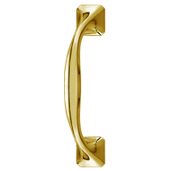 Door Pull Handle - 200mm - Polished Bra