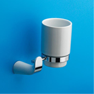 Angel Tumbler Holder Glass - White with
