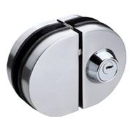 Glass Door lock - Stainless Steel Finis