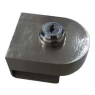 Glass Door lock - Stainless Steel Finis