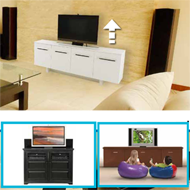 TV lift with remote