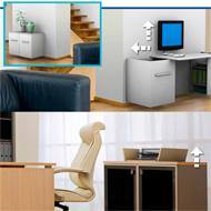 Electric flat Cabinet lift with remote