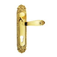 Ginevra Lever Handle on Plate in Polish