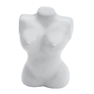 Body Line Cabinet Knob - White color