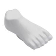 Body Line Foot Cabinet Knob - White col