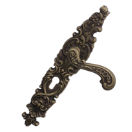 Barocco Door Handle on Plate - 8X85mm -