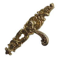 Barocco Door Handle on Plate - 8X85mm -