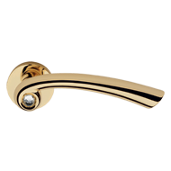 Nau Crystal Door Handle - Gold