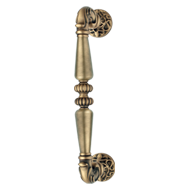 NINFA Brass Door Pull Handle in Patine 