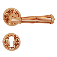 Volterra Door Lever Handle on rose - Ol