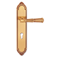 Volterra Door Lever Handle on plate - O