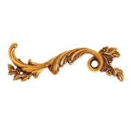 Man Cabinet Handle - Gold Finish - Left