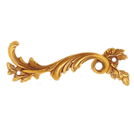 Man Cabinet Handle - Gold Finish - Left