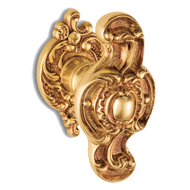 LISBONA Door Knob on rose with escutche