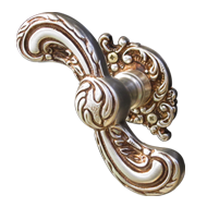 SAMARRA Door Knob on rose with escutche