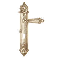 Verona Door Lever Handle on Plate - Ant