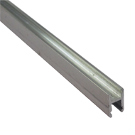 Silver Aluminium Profile - Length - 2 M