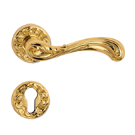 Venezia Door Lever Handle on rose - Pol