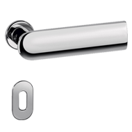 Reflex Door Lever Handle on rose - Chro