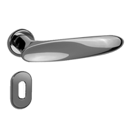 Life Door Lever Handle on rose - Graphi