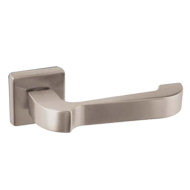 Link Door Lever Handle on rose - Satin 