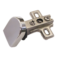 Glass Hinges - Chrome Plated Finish