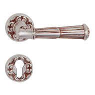 Volterra Door Lever Handle on rose - Sa