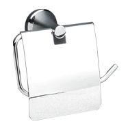 Paper Holder with Lid - Chrome Plated F