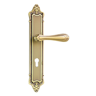 Door Lever Handle with key hole - POV