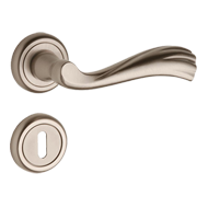 Door Lever Handle on rose with key hole