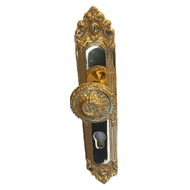 Door Knob on Plate (Small) - 85mm -  Go