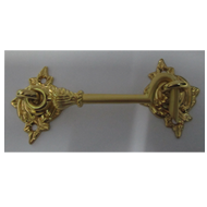 Window Stay With Carving - 100mm - Gold