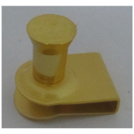 Glass Knob Without Hole - 6mm - Gold Fi