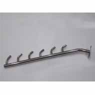 Hanger Holder 6 Peg- 10 Inch - Stainles