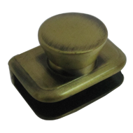 Glass Knob Without Hole - 8mm - Antique