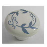 Cabinet Knob - White/Blue Colour - 35mm