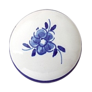 Furniture Knob - Hand Painted Ceramic W