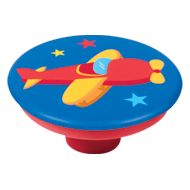 Red Aeroplane Kids Knob