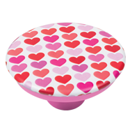 Hearts Design Pink Colour Knob