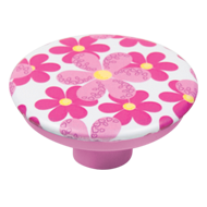 Pink Flower Kids knob