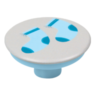 Baby Blue Socks Cabinet Knob