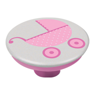 Pink Buggy Design Cabinet Knob