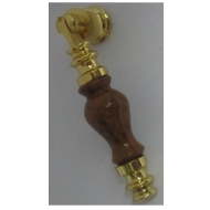 Cabinet Pull (Latkan)  - Gold/Wood Fini